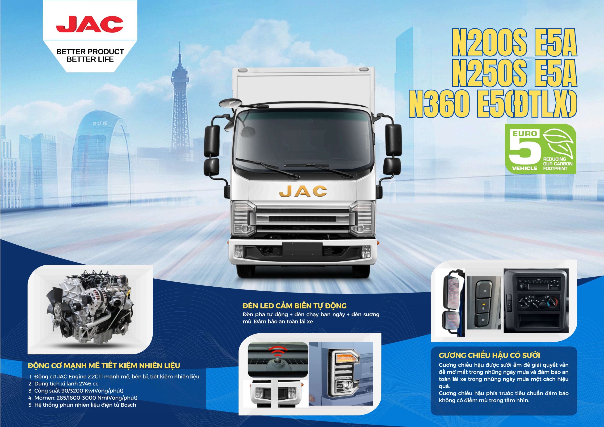 Catalog JAC N360 E5 (Xe tập lái)
